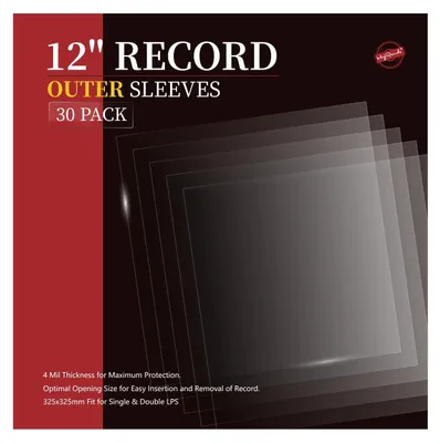 Image de 30 pochettes de vinyle pour disques de 12 pouces