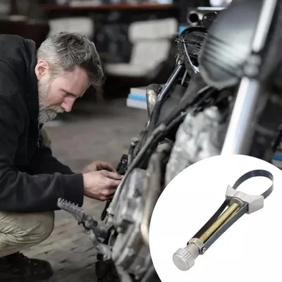 Produktbild von Werkzeug zum Entfernen von Ölfiltern mit verstellbarem Durchmesser, Ölfilterschlüssel für Autos.
