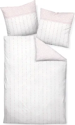 Produktbild von Janine Design Edelflanell Bettwäsche-Garnitur Chinchilla S 78007 Farbe rosé-01 Größe 155x220 + 80x80cm
