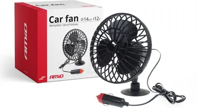 Obrázok produktu pre AMiO Ventilátor do auta s prísavkou mini FAN 12V