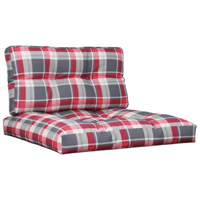 Produktbild von Palettenkissen 2-tlg. Rot Karomuster Stoff , Klassische Sofas Design 2024
