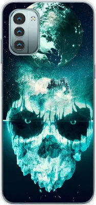 Produktbild von König Design Hülle kompatibel mit Nokia G11 Kunststoff Soft Handyhülle - Handy Case Totenkopf
