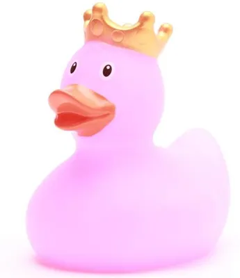 Produktbild von Badeente König pink Vinyl 10 cm