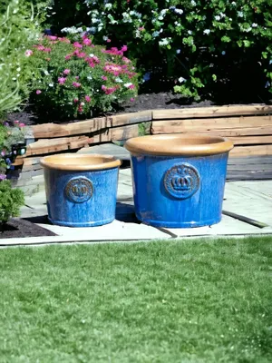 Immagine prodotto di Vaso da fiori "Provence I" 34x26 cm, blu, resistente al gelo