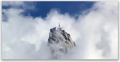 Produktbild von Glasbilder 140x70 Wandbild Druck auf Glas Gebirge Wolken Landschaft