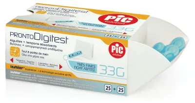 Obrázok produktu pre Lančetky Na Odber Krvi, Sada 25 Ks, Model Digitest, Priemer 33