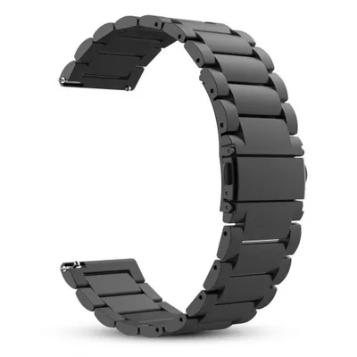 Obrázek produktu pro Techsuit řemínek 20mm (W010) - Samsung Galaxy Watch 4/5/Active 2, Huawei Watch GT 3 (42mm)/GT 3 pro (43mm) - Černá