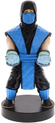Produktbild von Exquisite Gaming Sub Zero Cable Guy Phone and Controller Holder, Sammelfigur, Schwarz, Blau
