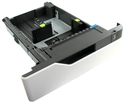 Produktbild von Lexmark 50G0803, Papierfach, Lexmark, 550 Blätter, 60 - 176 g/m², Weiß, A4, A5, A6, Executive, Folio, JIS B5, Oficio, B5, C5, DL