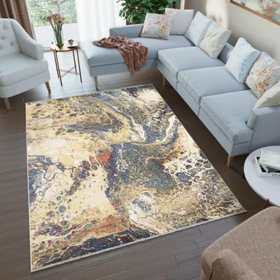 Obrázek produktu pro Tapiso koberec RIVIOLI Moderní design Barevný obývací pokoj 120 x 170 cm
