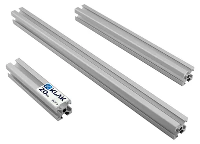 Produktbild von KLAK 20 - Aluprofil 20x20mm Nut 6 Aluminium Systemprofil Typ I 100cm 1000mm
