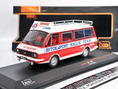 Produktbild von RAF 2203 Avtoexport Rallye Team Assistance - rot/weiß IXO 1:43