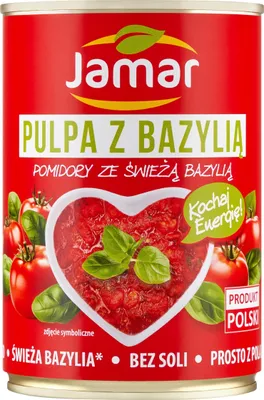 Zdjęcie produktu dla Jamar Pulpa pomidorowa z bazylią 400 g
