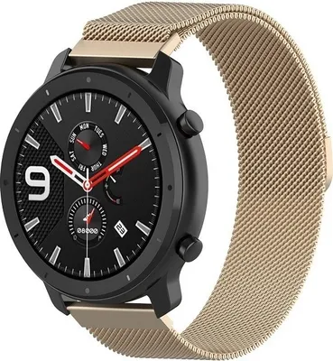 Produktbild von Strap-it Xiaomi Amazfit GTR Milanese Armband (Champagner)