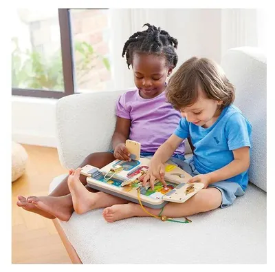 Obrázok produktu pre Hape Lock & Learn Playboard, 3 rok / roky, Drevo, Viacfarebný