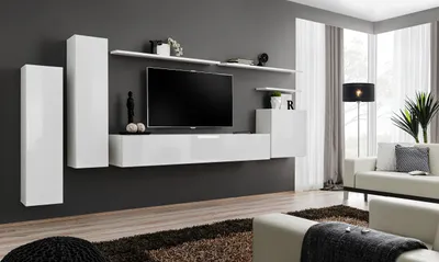 Produktbild von Anbauwand Wohnwand Wohnzimmer Schrankwand SWITCH I mit Push Click