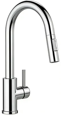 Produktbild von AICA Spültischarmatur Ausziehbar Säulenbrause Wasserhahn Küche 2 modi Hochdruck Mischbatterie Küchenarmatur Chrom