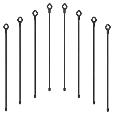 Productafbeelding van Solidchoice - Rubberen Draaibanden 30,5 cm Herbruikbaar voor Bundelhouders - 8 Stuks