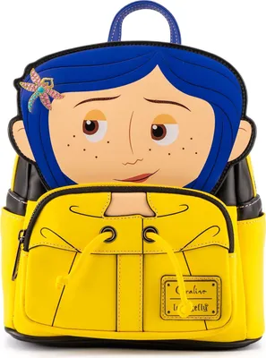 Zdjęcie produktu dla Plecak premium Loungefly Coraline Laika 26cm - Funkcjonalny i stylowy plecak szkolny