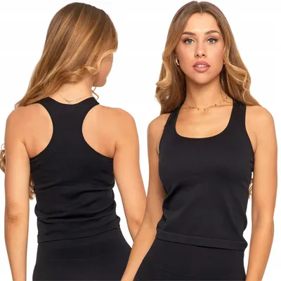 Produktbild von Ärmelloses Damen-Top T-Shirt Schwarz MORAJ S/M SCHWARZ