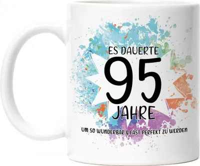 Produktbild von Es Dauerte 95 Jahre Um So Wunderbar Zu Werden Tasse Geburtstagsgeschenk 95 Jahre Alt Humor