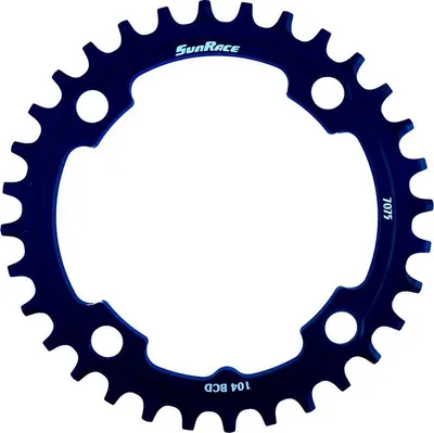 Produktbild von SunRace Kettenblatt CRMX04 Narrow Wide, 34Z schwarz, Ø = 104mm, 11-fach