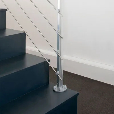 Immagine prodotto di INOLINE - palo supplementareColore alluminioFissaggio a pavimento