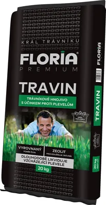 Image de Engrais pour gazon contre les mauvaises herbes Floria Travin 20 kg