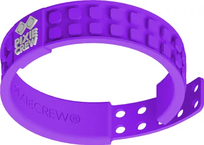 Zdjęcie produktu dla PIXIE CREW Fioletowa silikonowa opaska na rękę z pikselami Hello Kitty + Inteligentna plastelina w prezencie