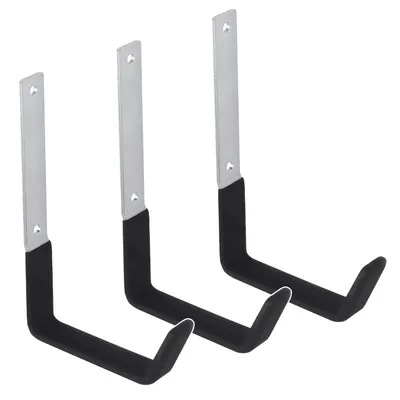 Image de Support mural Maclean pour pneus, roues, échelles et vélos, en acier, capacité de charge max. 10 kg, MC-480, lot de 3