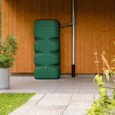 Produktbild von GARANTIA Gartentank CUBUS 1000L dunkelgrün