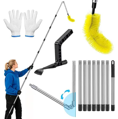 Productafbeelding van Solidchoice - Telescopische Dakgootreiniger met Hoekborstel