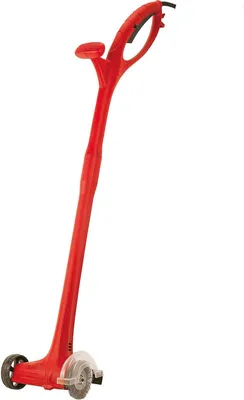 Produktbild von Grafner elektrische Fugenbürste mit kraftvollen 140 Watt und 1200 U/min, ergonomischer Handgriff, Führungsrad und Spritzschutz, incl. 2x Ø110mm Bürsten, Fugenkratzer Unkraut Moos Entferner Fugen