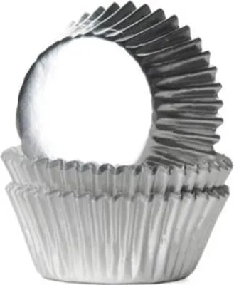 Obrázek produktu pro Mini košíčky na muffiny LESKLÉ stříbrné 36ks