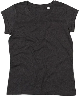 Produktbild von Mantis M81 | WomenŽs Roll Sleeve Damen T-Shirt - Farbe: Charcoal Grey Melange - Größe: XS