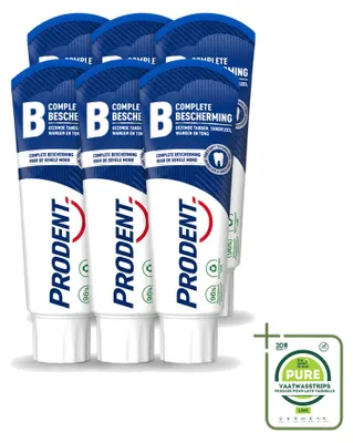 Produktbild von 6 x Prodent Complete Bescherming Tandpasta met Pro-Zinc Technologie - 75 ml - Großpackung - 6 Stücke