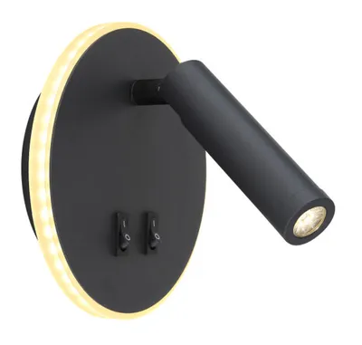 Immagine prodotto di Globo applique in metallo nero, 1Xled