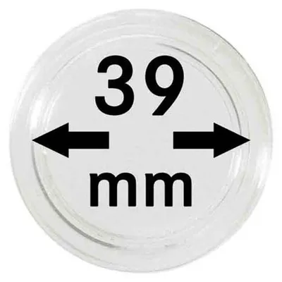 Produktbild von Lindner 2251039 Münzkapseln 39 mm-100er Pack