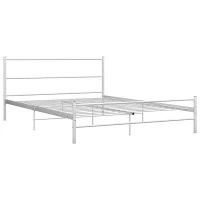 Produktbild von vidaXL Bettgestell Weiß Metall 140×200 cm