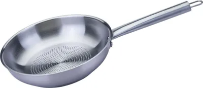 Image de Poêle à frire Fackelmann avec poignée ovale en acier inoxydable, Ø 28 cm  Parfaite pour les températures élevées et tous les types de cuisinières