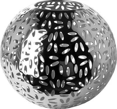 Produktbild von Fink DARIA, Windlicht, Eisen, vernickelt , glatt, grau, silberfarben, L. 22 cm, B. 22 cm, H. 21 cm, D. 24 cm 146180