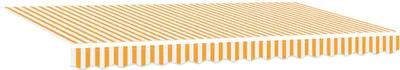 Zdjęcie produktu dla vidaXL Markiza zwijana Żółta 400 x 200 cm Tkanina