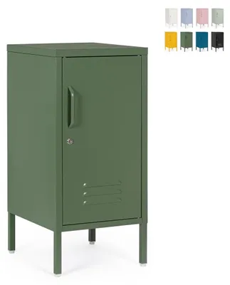 Immagine prodotto di Comodino in acciaio con ripiani regolabili 40x35x76 Cambridge YES - Verde scuro
