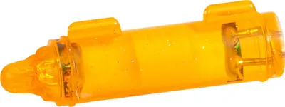 Produktbild von Orange Blinklicht, 13x53 mm, wasserdicht, blinkt bei Wasserkontakt, 72 Std. Leuchtdauer