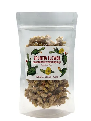 Produktbild von Kaktusfeigenblüten 250 g - Opuntia Ficus Indica Getrocknet Essbare Blüten Tee Aufguss, KI-generiertes Bild
