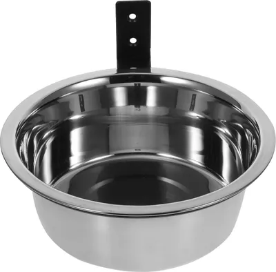 Produktbild von Wandmontierter Hundenapf/Haustiernapf, abnehmbar und faltbar, Edelstahl, kippsicher, Futternapf für Katzen und Hunde.