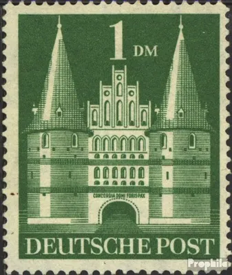 Produktbild von Briefmarken Bizone (Alliierte Besetzung) 1948 Mi 97Y II G, eng gezähnt postfrisch Bauten