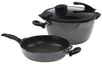 Produktbild von STONELINE® SMELL WELL FUTURE Kochgeschirr-Set 4-teilig 24 cm | mit Deckel