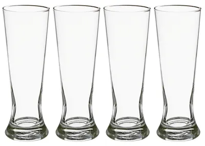 Zdjęcie produktu dla Wysokie szklanki do piwa, 4 szt. 370 ml