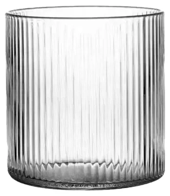 Obrázek produktu pro Sklenice – design Ribbel – objem 350 ml – průměr 7,5 x výška 8,5 cm